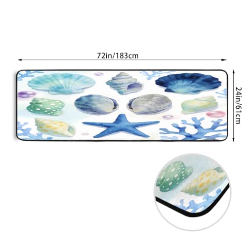 Tapis de sol aquarelle océan d'une douceur exceptionnelle 183cm - 4