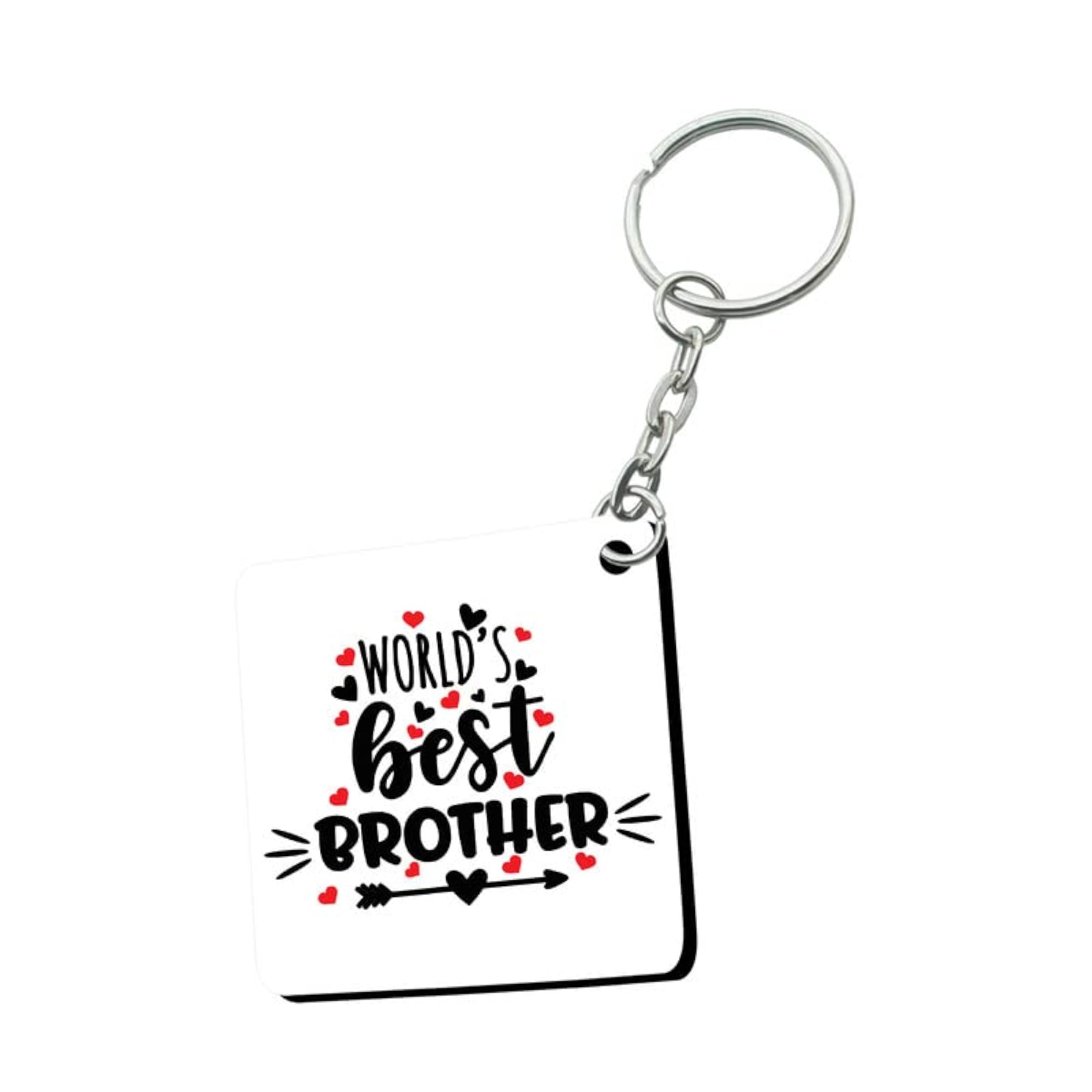 World's Best Brother Personalized Cushion with Key-Chain