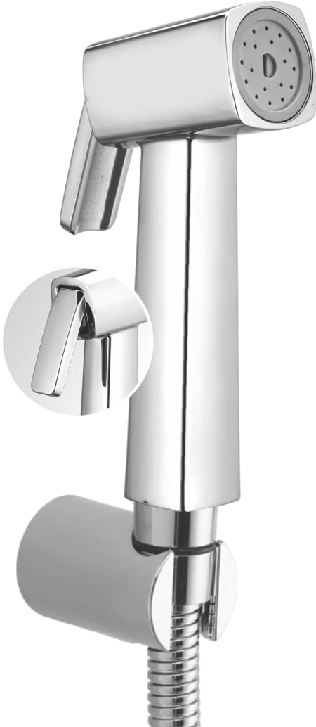 HomeWorks ABS Plastic Ion Jet Spray Health Faucet Head with Square Shaped Handle for Toilet and Bathroom - Chrome Finish (Pack of 1) Only Head (B0BSRTB8Y2) Amazon Price History, Amazon Price Tracker