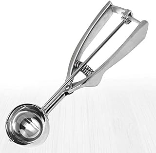 Millvado Stainless Steel Ice Cream and Cookie Scoop | Large Sized, Spring Loaded