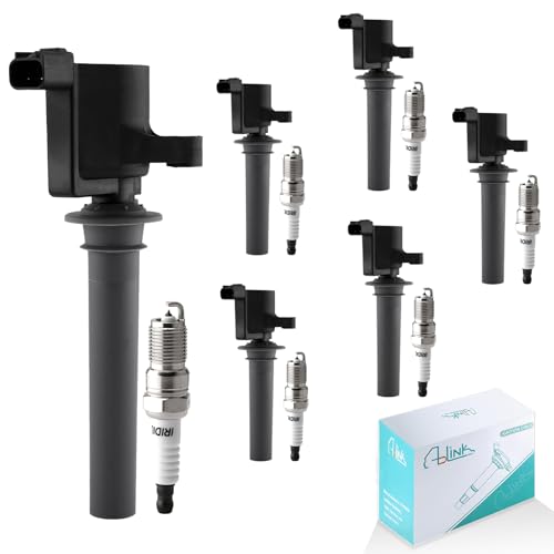 DG513/DG500 Ignition Coil Pack 6PCS & SP493 Spark Plugs (3.0L Only) For Ford Escape 2001-2008,Freestyle 2005-2007,Taurus 1999-2004,For Mazda Tribute 2001-2011,Mercury Mariner Montego Sable
