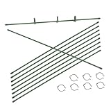 Tuteur de fleurs de jardin : la taille de chaque tuteur de jardin est raisonnable, adaptée pour que vous puissiez l'appliquer sur différentes plantes grimpantes, supports de plantes