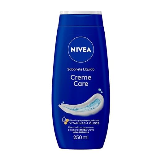 NIVEA Sabonete Líquido Creme Care - Sensação de pele intensamente hidratada com o melhor do NIVEA Creme, rende mais de 60 banhos - 250ml