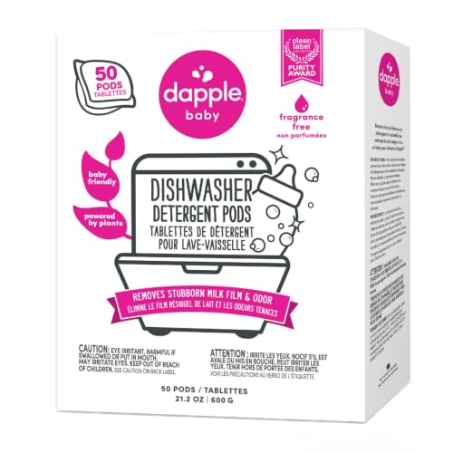 Dapple Baby Dishwasher Detergent Pods - 50 Count...