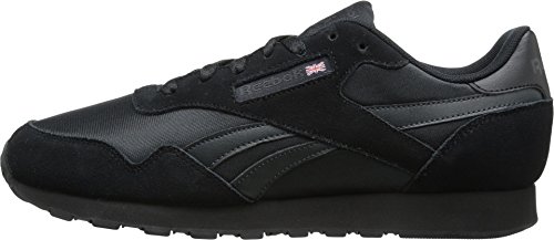 Reebok Men's Royal Nylon Classic Sneaker, Black/Gravel, 11.5 M US3