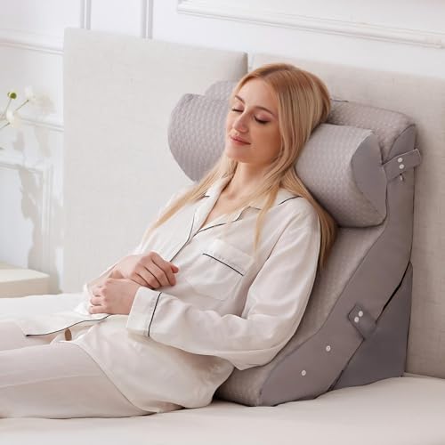 3PCS Adjustable Wedge Pillow Set for Surgery Recovery