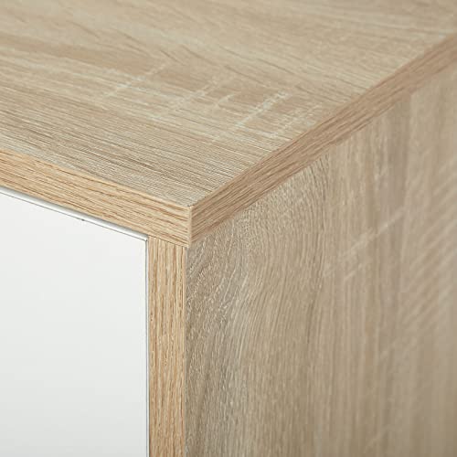 Étagère 9 cubes chêne avec portes 90x90 Meerveil