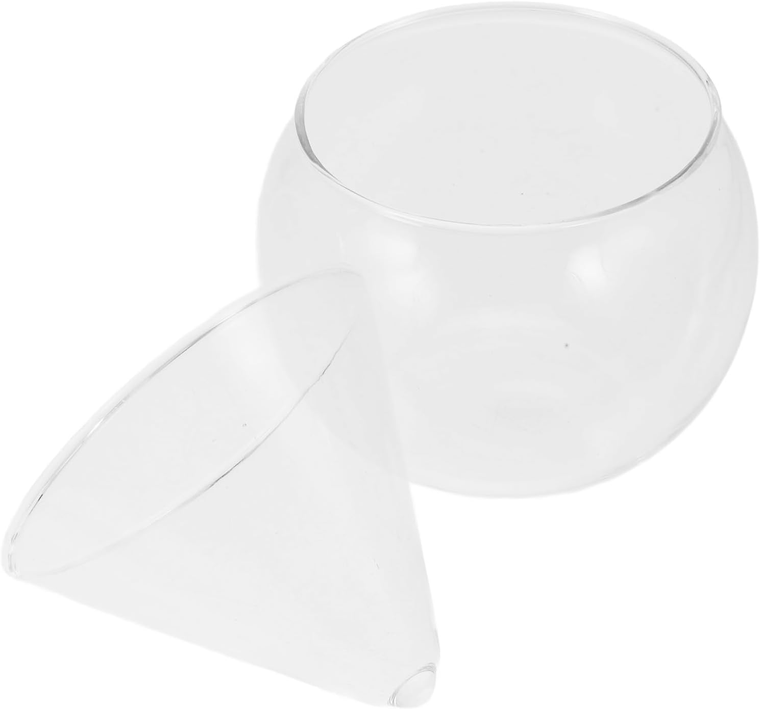 Creative round Cocktail Glass with Base, High Borosilicate 10.4cm