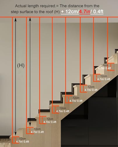 Balaustres personalizables de 40 pulgadas, postes de seguridad elegantes y duraderos para escaleras inclinadas, ideales para renovación del hogar y prevención de caídas, diseños universales para
