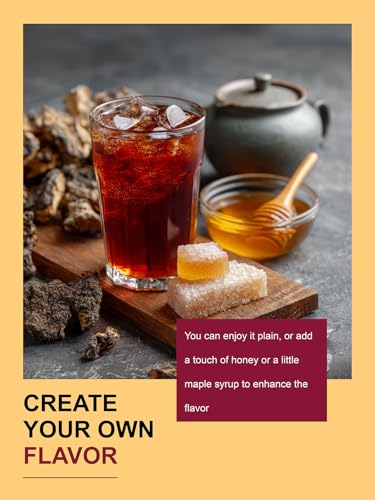 Image of TeeLux Chaga Tea Bags, Pure Chaga Mushroom Tea, Caffeine Free, 100 Count | Natural Chaga Herbal Tea with Smooth & Mild Flavor, Hot or Iced