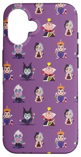 Disney Villanos Kawaii Púrpura Carcasa para iPhone 16