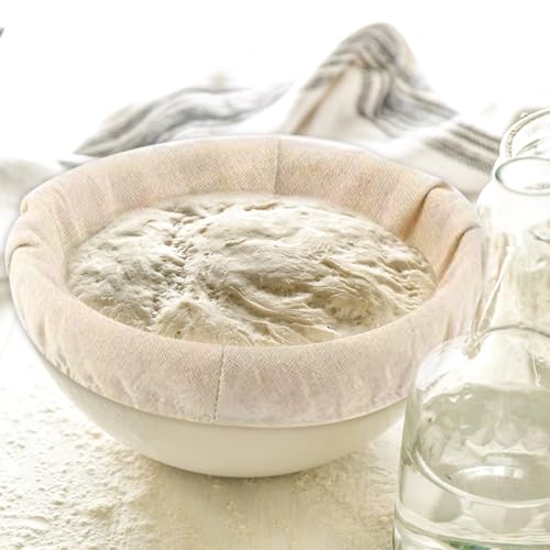 Cubiertas de pan para levantar la masa sin resecar la corteza, juego de 5 telas de 25 cm 8