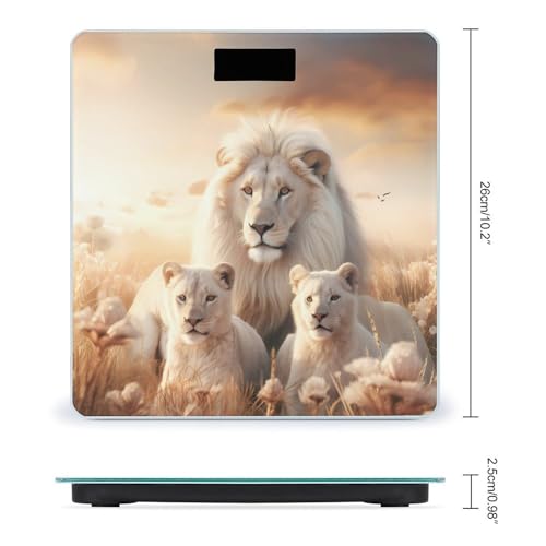 Báscula digital de baño para peso corporal con pantalla LCD grande miniatura 2