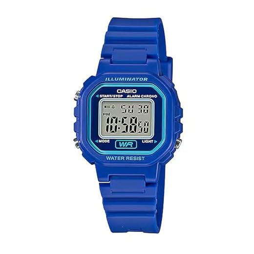 Casio Reloj Digital para Mujer de Cuarzo con Correa en Resina LA-20WH-2AEF