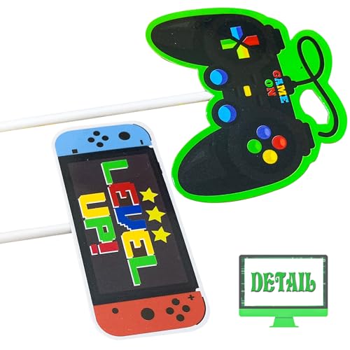 Umoni MONCT-174 36Pcs Game Party Cupcake Toppers Video Game Cupcake Picks Game Console Birthday Party Decoration Game thumb #5