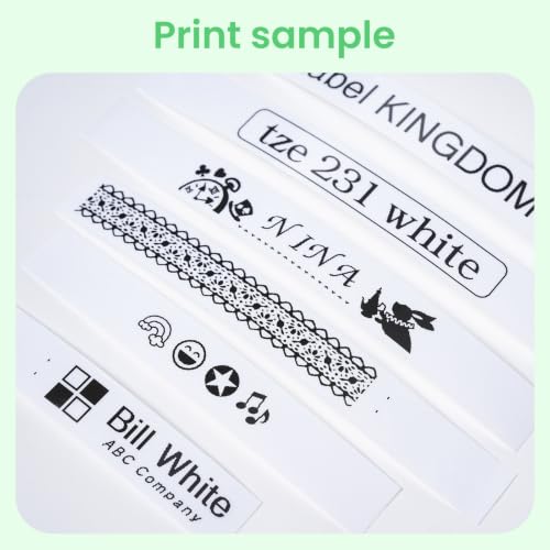 Image of Label KINGDOM TZ 12mm 0.47 inch Laminated White Label Maker Tape Refill TZe231