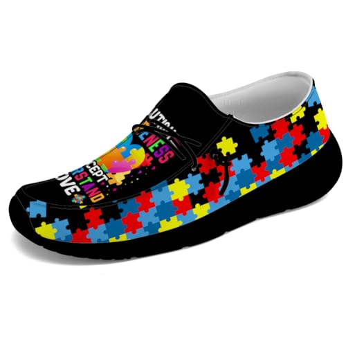 Quorax Loafers for Women Men Autism Shoes Slip-on Shoes Autism Awareness Gifts for Men Women3
