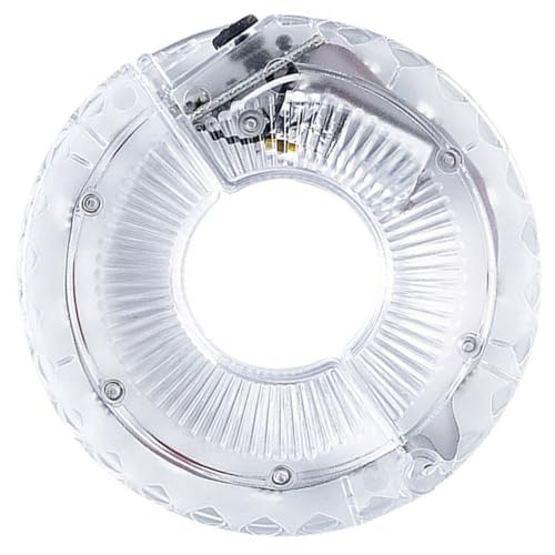 Luz para rueda de bicicleta con batería 300mah DOITOOL y 12 luces RGB de plástico blanco
