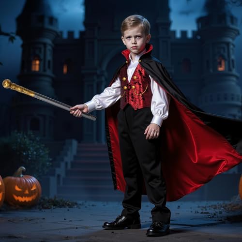 Disfraz de vampiro para niño talla grande miniatura 5