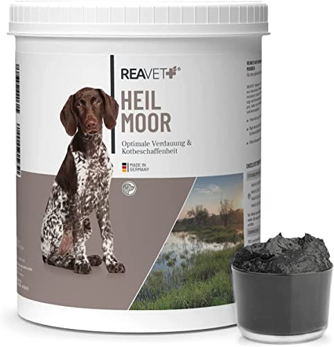 ReaVET Heilmoor für Hunde 1,3kg – Verbessert die Kotbeschaffenheit, Optimale Verdauung, Immunsystem, Magen-Darm-Aktivität, Appetit Anregung I Natürliche Heilerde Moor für Hund