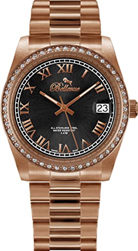 Bellevue Montre Femme I.26 la finesse d'un boîtier en acier étincelant de 28mm