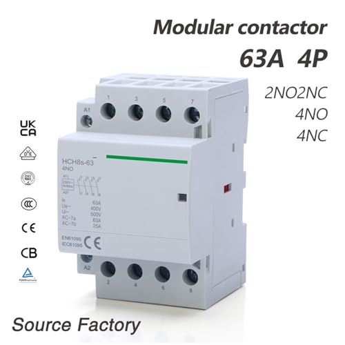 Contacteur 4P 63A 4NO DC24V | Commande circuits puissance