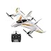 Avion RC, 2.4G 6 Canaux Avion Acrobatique sans Balais Télécommandé, Jouets d'avion Télécommandés à Décollage et Atterrissage Verticaux à 6 Axes, Blanc