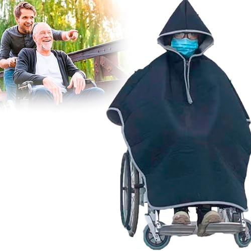 Funda universal para silla de ruedas, protección y calidez para todo tipo de clima, para adultos y personas mayores en condiciones frías y lluviosas