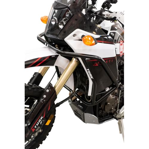 Tusk Crash Bars - Engine Guards Black Compatible with Yamaha TENERE 700 2021-2025