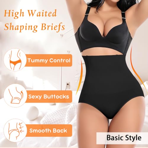 Image of Werena Tummy Control Shapewear Panties for Women High Waisted Body Shaper Slimming Shapewear Underwear Girdle Panty