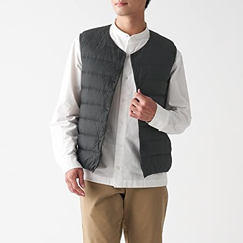 Amazon 無印良品 ベスト 軽量 ポケッタブルノーカラーダウンベスト メンズ ベスト 通販