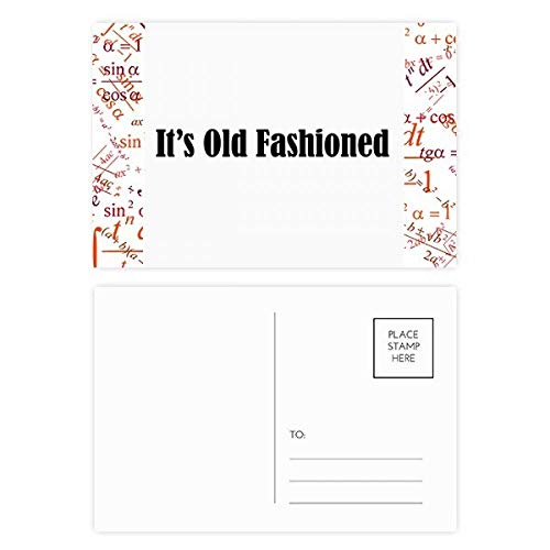 Jeu de cartes postales cocktail Old Fashioned 20pcs, idée cadeau et remerciement