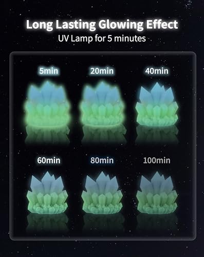 Image of DURAMIC 3D PLA Glow in The Dark Filament Luminous Neatly Wound 1.75mm 1Kg | 3D Printing Filament 1.75mm Dimensional Accuracy + /- 0.02 mm, Fit Most FDM 3D Printers Glow Rainbow