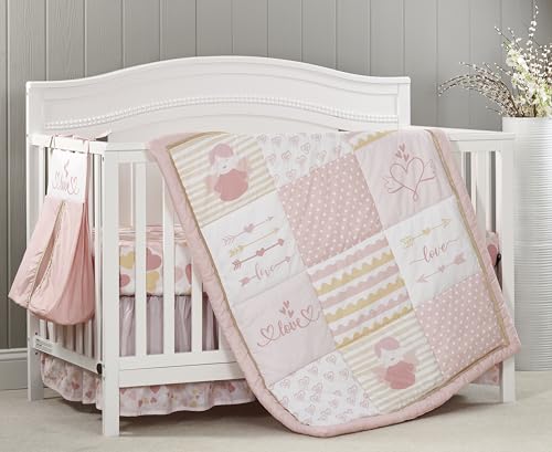 Image of Oxford Baby Baby Love 4 Pc Baby Crib Nursery Bedding
