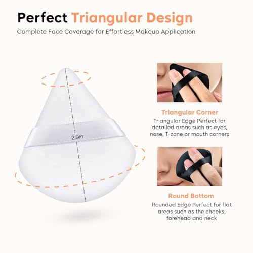 Image of 5 in 1 Makeup Sponge Blender | Triangle Powder Puff | Makeup Remover Cleaning Pad | Silicone Face Srubber Brush | Makeup Cleaning Sponge (Combo of 06 Product)