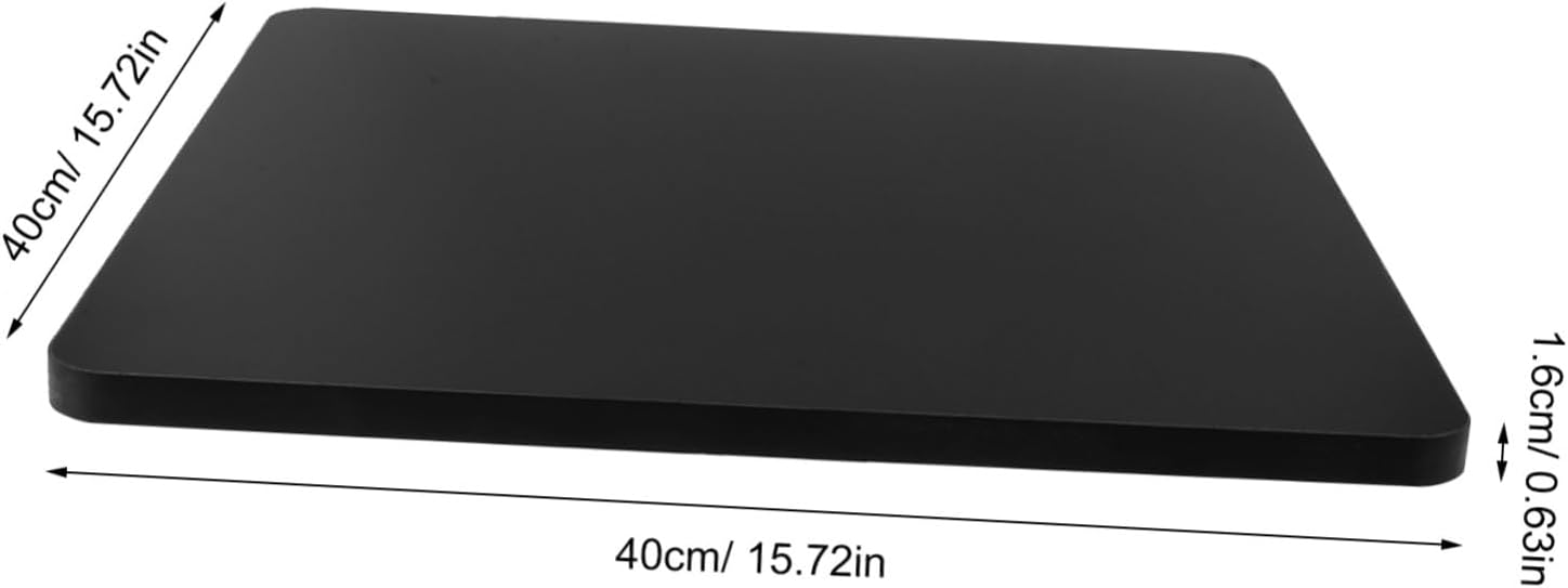 Hemoton Square Coffee Table Top Replacement in Black, 15.75 Inch