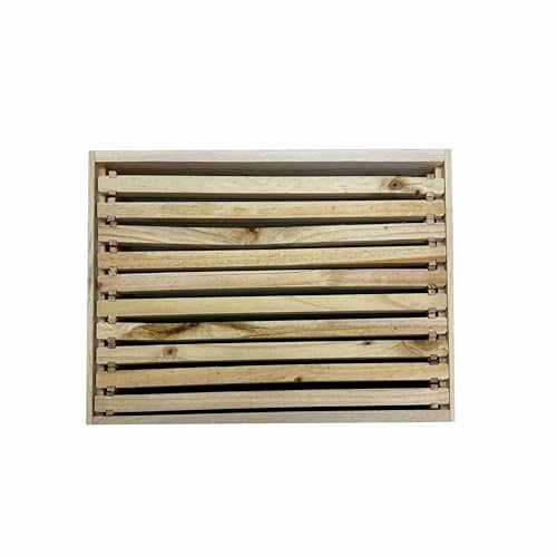 Caja de miel mediana Harvest Lane con cuadros y base miniatura 5