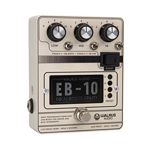 Walrus Audio Eb-10 Preamp/Eq/Boost, Cream, (900-1049C) #TOP2