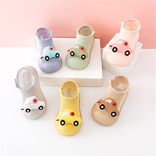 Baby Shoes Toddler Walking Infant Boys Girls Animal Cartoon Socks Shoes Toddler Fleece WarmThe Floor (Blue, 5.5 Infant)2