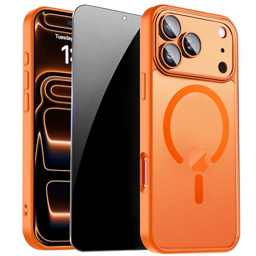 Image of Magnetic for iPhone 17 Pro Max Case, Shockproof Cover, Orange