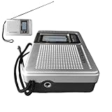 Radio FM - Sonido Estéreo | Radio a Pilas con Jack para Auriculares - para Tormentas, Camping, Emergencias y Viajes