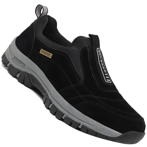 AZMAHT Mocasines sin Cordones para Hombre Waterproof Zapatillas De Senderismo Y Trekking Hombre Zapatos ortopédicos Transpirables para Hombre,Negro,42/260mm AZMAHT Mocasines sin Cordones para Hombre Waterproof Zapatillas De Senderismo Y Trekking Hombre Zapatos ortopédicos Transpirables para Hombre,Negro,42/260mm
