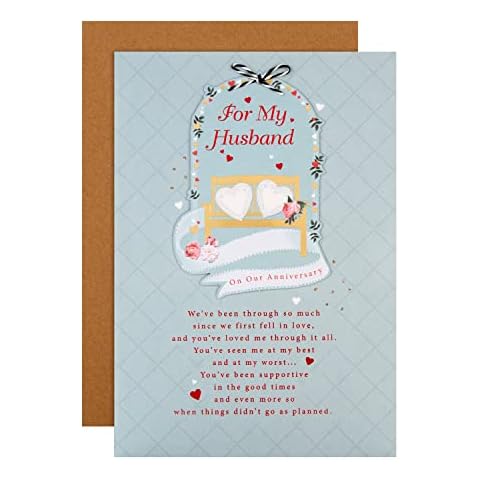 Hallmark Anniversary Card for Husband Cover