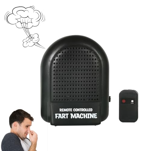 Fart Machine with Remote, Electronic Remote Fart Machine, Funny Prank Toy, Small Electronic Fartingt Toy, Easy-hiding Farting Box for Kids Adult, Birthday Party/Home/Office Pranks Jokes Game, Black