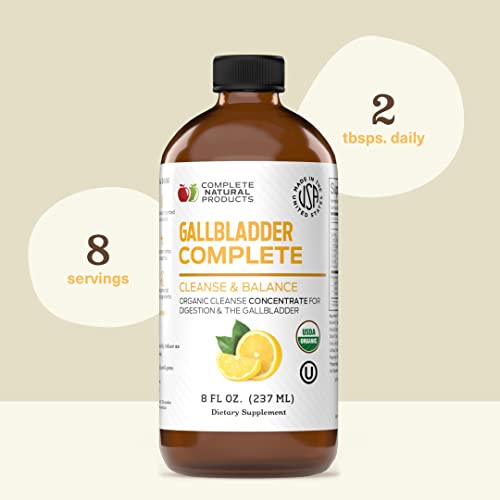Gallbladder Complete 8Oz - Natural Organic Liquid Gallstones Cleanse, Support, & Sludge Formula Supplement #TOP4