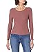 Produktbild ONLY Damen ONLNELLA L/S O-Neck Rib TOP NOOS JRS T-Shirt, Rose Brown/Detail:Melange, M