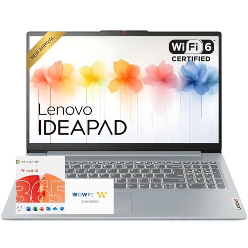 Lenovo IdeaPad 15.6' FHD Laptop • Microsoft Office 365 • 1.1TB Storage • DDR4 • Intel Dual Core • 1TB Cloud and 128GB SSD and • WiFi 6 • Copilot AI • Windows 11 no Mouse • Essential Laptop