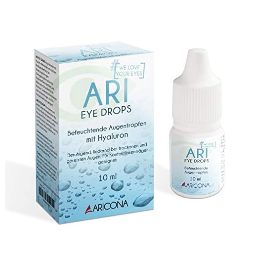 ARI EYE DROPS ögondroppar – 10 ml hyaluron ögondroppar mot torra ögon – fuktighetsskänkande och lugnande