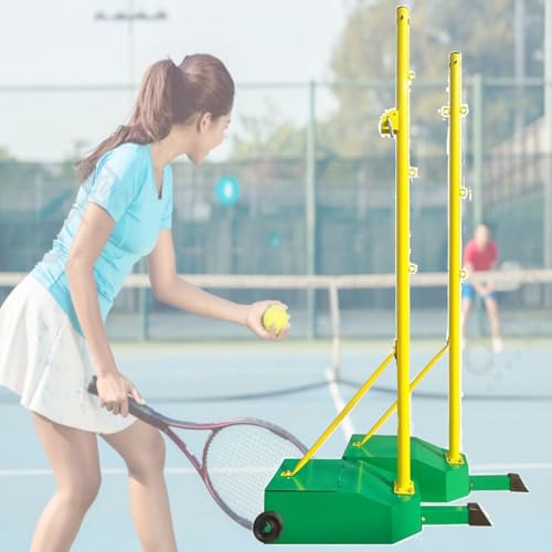 Soporte portátil de red de tenis de bádminton con base pesada para juegos de entrenamiento deportivos estables al aire libre en interiores