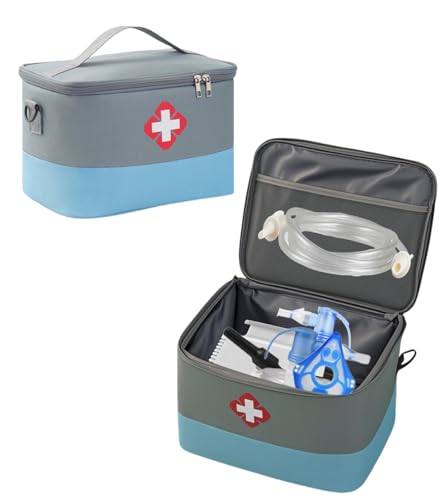 TAKONE Medikamententasche für Inhalatoren Oxford blau 26x20x18 cm
